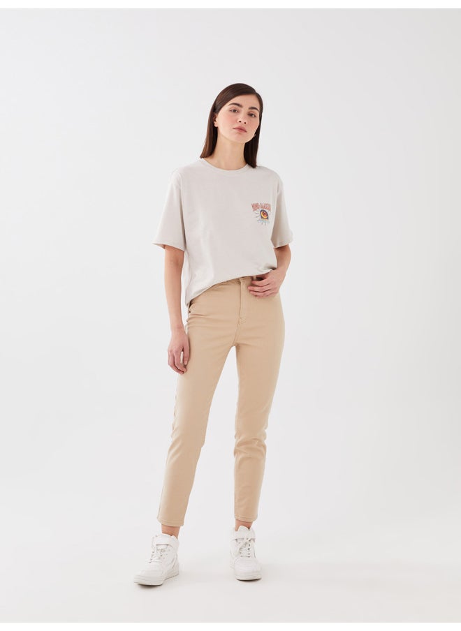 LC WAIKIKI - High Waisted Slim Fit Women's Denim Trousers - Image 1