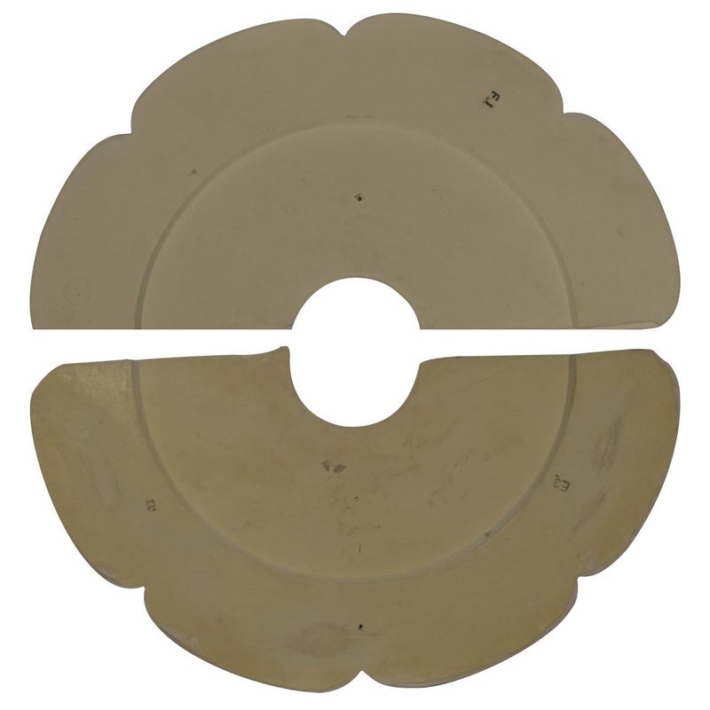 Ekena Millwork 18 1/2"OD x 3 5/8"ID x 7/8"P Flower Ceiling Medallion, Two Piece (Fits Canopies up to 3 5/8") - Image 4