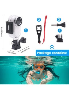 Y&D Waterproof Housing Case for Insta360 Go 2, Underwater Diving Protective Shell 30M with Bracket Accessories  - Image 4