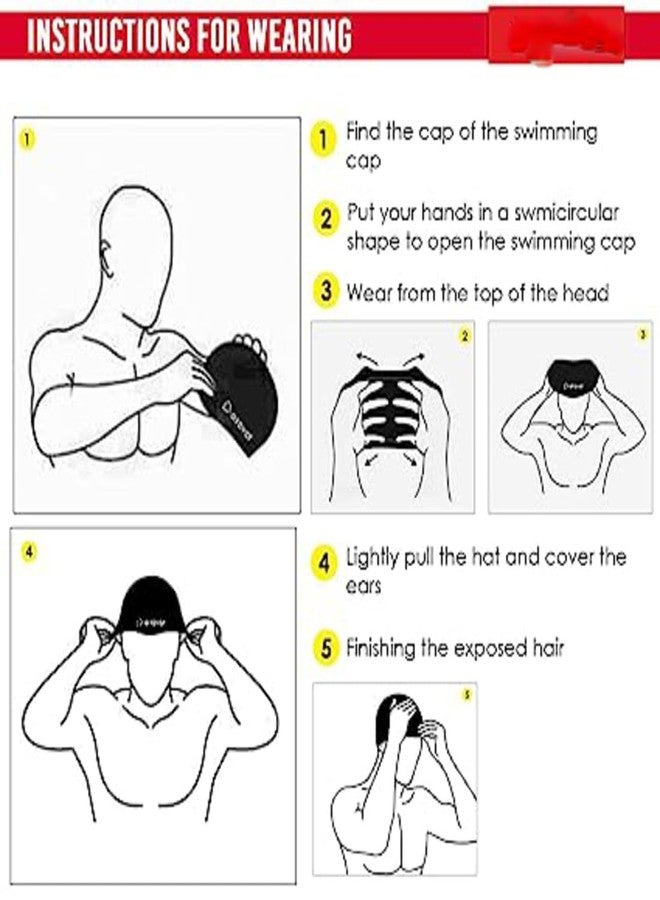 Zonkar Swimming Goggles Set with UV and Anti Fog Protection | Swimming Kit of Goggles,Cap, & Earplug Set - Ideal for All Age Group (White) - Image 4