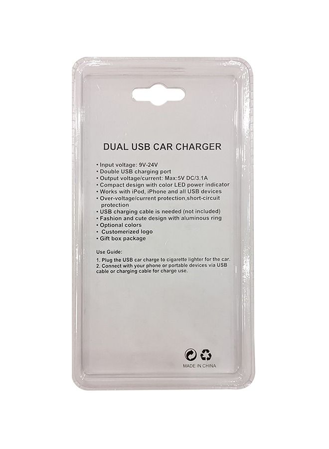 3 اكس ار 3.1A شاحن سيارة بمنفذ USB مزدوج - Image 3