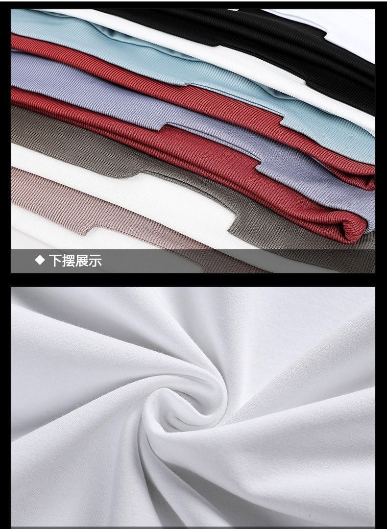 NIBEMINENT - Sweater 2021 Autumn And Winter Men's Plus Velvet Thick Long-Sleeved T-Shirt Youth Round Neck Tops - Image 1
