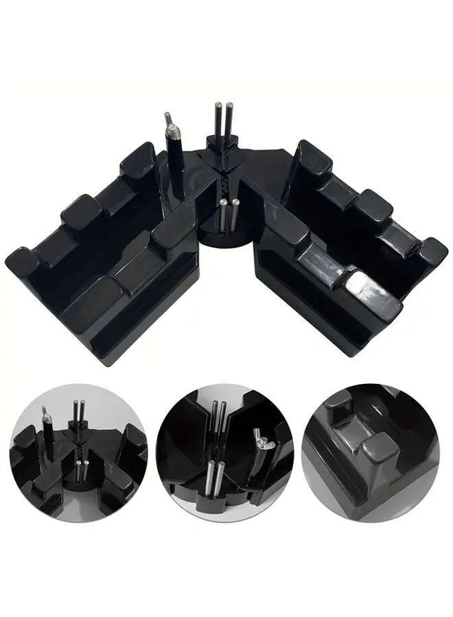 2 In 1 Miter Saw Protractor And Angle Template Precision Measuring Tool 80 180 Degree Black - Image 1