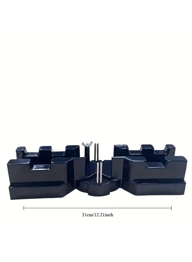 2 In 1 Miter Saw Protractor And Angle Template Precision Measuring Tool 80 180 Degree Black - Image 4