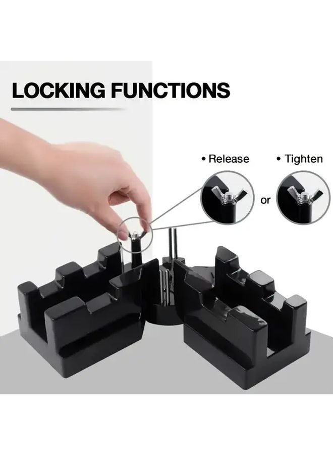 2 In 1 Miter Saw Protractor And Angle Template Precision Measuring Tool 80 180 Degree Black - Image 5