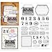 CHGCRAFT Vintage Typewriter Numbers Tags Clear Stamp Custom Silicone Clear Stamps for DIY Scrapbooking Photo Album Decorative Cards Making Number 63X 433x 012inch - Image 2