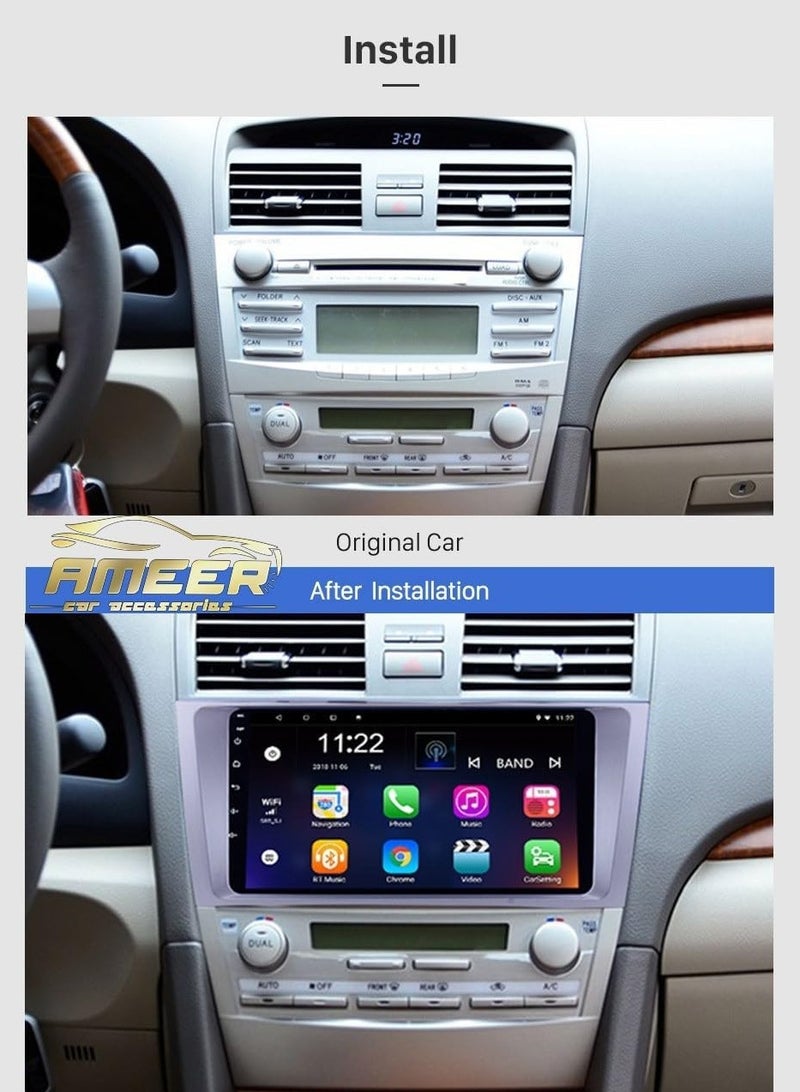 Android Car Stereo for Toyota Camry 2006 2007 2008 2009 2010 2011 2GB RAM 32GB ROM WiFi BT, 9 Inch IPS Touch Screen with Backup Camera Included - Image 2