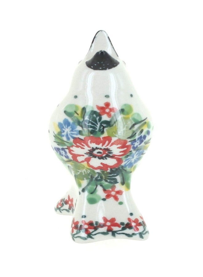 Blue Rose Pottery Blue Rose Polish Pottery - Red Hummingbird Pie Bird - 4.5" Tall - Ceramic Pie Vent, Decorative Bird-Shaped Tool for Baking - Image 2
