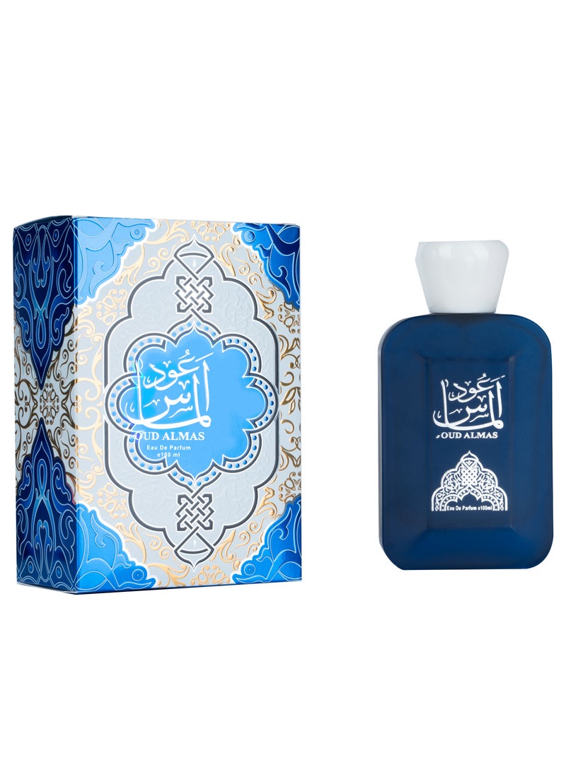 Moin Oud Almas Perfume 100ml - Woody, Fresh Spicy, Lavender & Patchouli Notes - Elegant, Long Lasting Fragrance for Men & Women, Perfect for Day & Night Wear  - Image 1