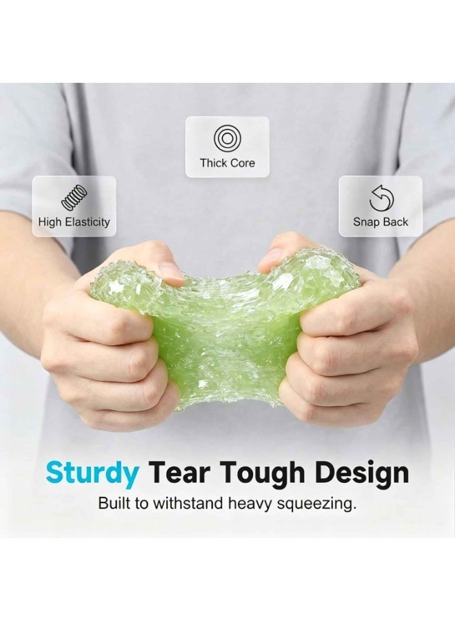 Crunchy Squishy Stress Ball, New Ice Squishies Skin Fidget Sensory Squeeze Ball, Slow Rising Squishies Satisfying Squishy Relaxing Fidget，Green - Image 3