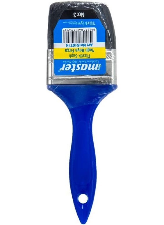 Master - 510714 Plastic Handle Oil Paint Brush No:3 - Image 1