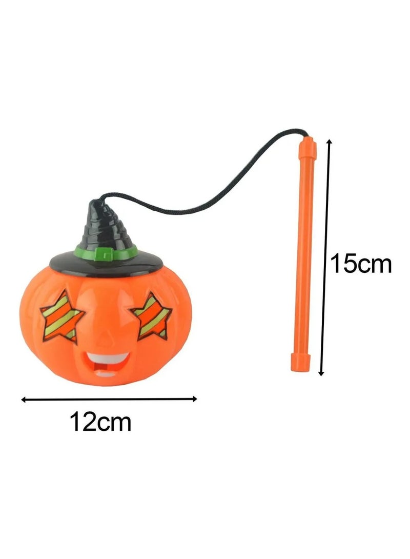 Home Smart HomeSmart Halloween LED Pumpkin Buckets with Handle Set of 2 Pcs Halloween Trick or Treat Basket for Candy Party School Theme Play and Party Favor - Image 2