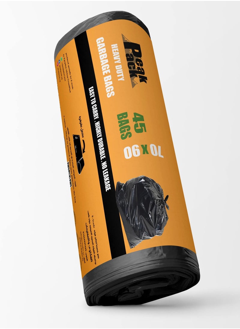 Peak Pack Peak pack Trash Bag Roll 45 bags size 70 cm X 90 cm  - Image 1