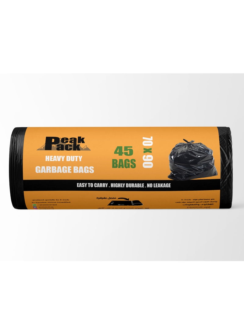 Peak Pack Peak pack Trash Bag Roll 45 bags size 70 cm X 90 cm  - Image 2