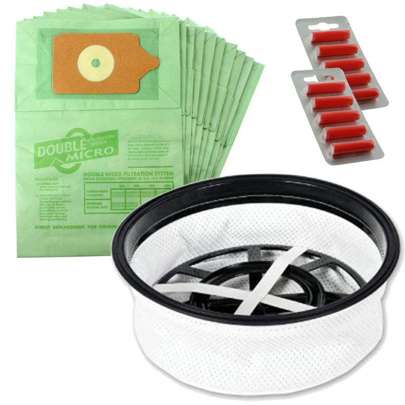 أكياس ورقية SPARES2GO فلتر ميكروفايبر لجهاز الشفط Numatic Henry Hetty James عبوة من 10 أكياس 10 معطرات