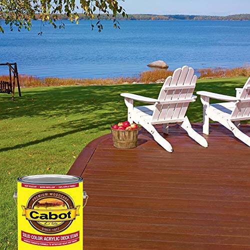 Cabot 140.0001880.007 Solid Color Decking Stain, Redwood - Image 2