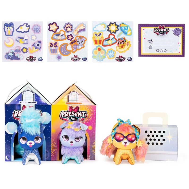Present Pets Minis, Galaxy Trio 3-Pack of 3-inch Plush Toys, Kids Toys for Girls Aged 5 and up - Image 5