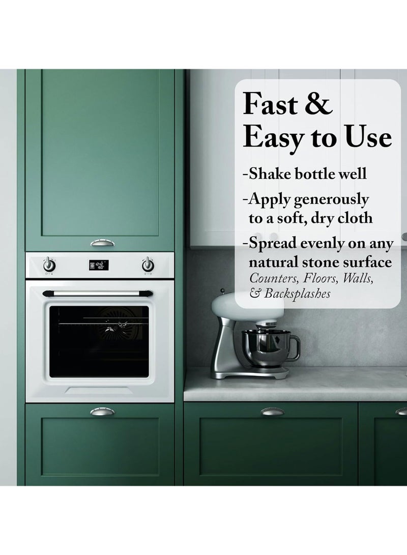 GODDARD'S Goddard’s Marble & Granite Polish Carnauba Wax Countertop Spray Cleaner for Water Stain and Scratches on Kitchen Island, Cleaning for Natural Stone, Tile, Corian Surface, Sealer & Protectant, 23 oz - Image 4