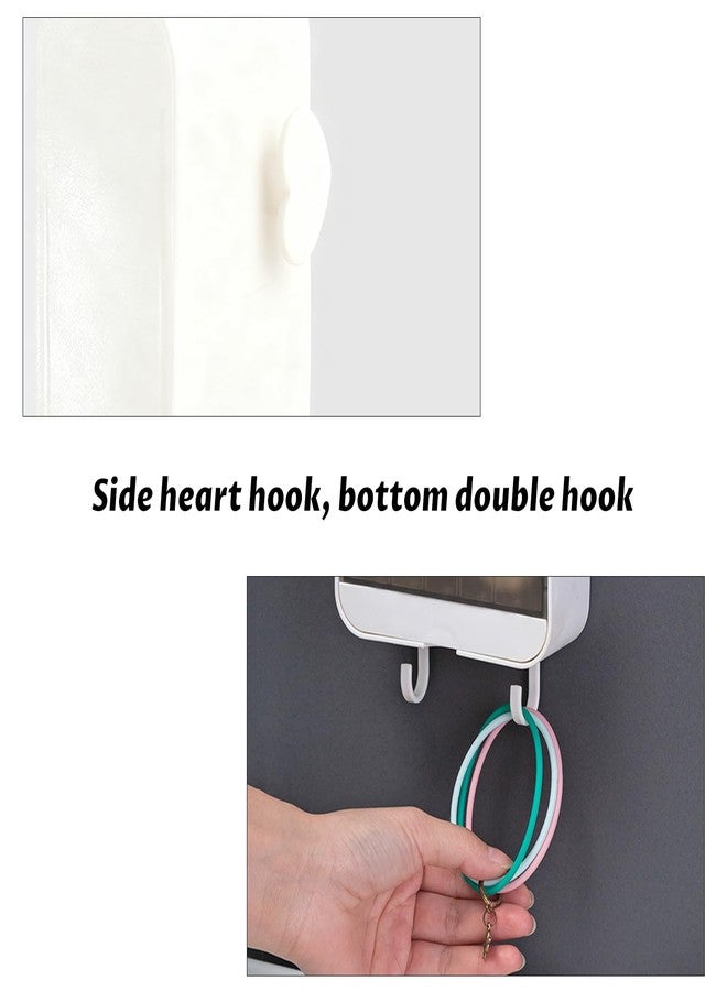 IVICOO Shower Bar Soap Holder, Soap Dish for Shower Wall Mount with Drainage and Hooks - Image 5