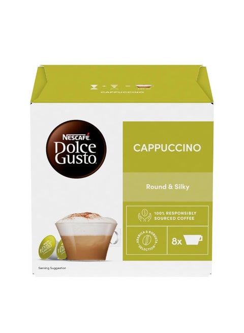 NESCAFÉ DOLCE GUSTO Cappuccino coffee capsules (16 Pods 8 Cups)
