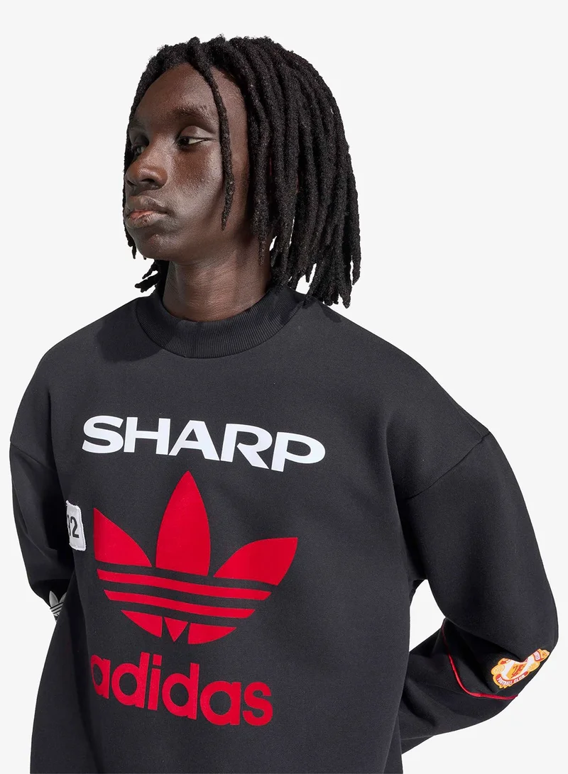 Adidas  Manchester United Crew Sweat 90 for Men | Best Price UAE