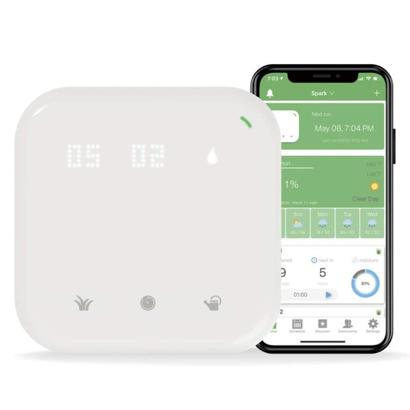 Netro Spark Smart Sprinkler Controller WiFi Weather Aware Remote Access Compatible with Alexa 16 Zone