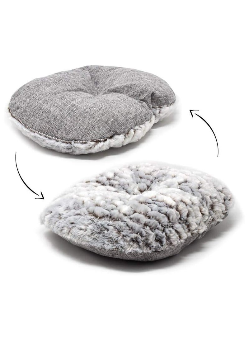 مورو مورو عش كلب مدور كتان – مريح وقابل للتنفس مع وسادة قابلة للإزالة - Image 4