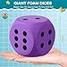 Shappy 3 Inches Foam Dice Fun Filled Large Educational Toy Kawaii Giant Decorative Eva Foam Jumbo Dice Big Square Building Blocks for Board Game Nights Learning SessionsPurple1 Pc - Image 4