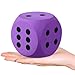 Shappy 3 Inches Foam Dice Fun Filled Large Educational Toy Kawaii Giant Decorative Eva Foam Jumbo Dice Big Square Building Blocks for Board Game Nights Learning SessionsPurple1 Pc - Image 2