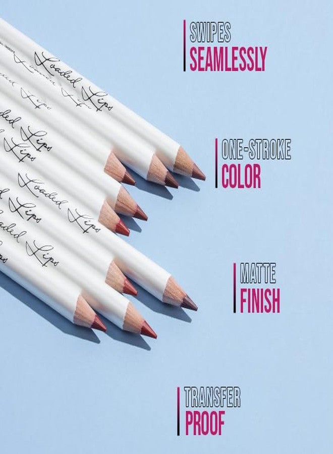 Glam 21 Glam21 Loaded Lips Matte Lip Liner | Set Of 6 | Long-Lasting | Waterproof | Transfer-Proof Matte Finish | One-Stroke Color Application | Non-Drying, 1.1gm Each (Pink Glam Pack) - Image 2