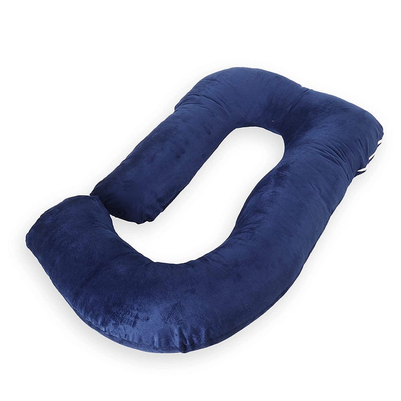 ozly Ultra Soft Pregnancy Pillow for Sleeping, Extra Large J Shaped Body Pillow, Maternity Pillow for Pregnant Women with Velvet Cover - Image 2