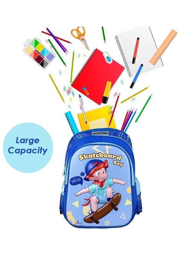 Riolio 3 Pcs Cosmic Hippie Alien Backpack Sets Middle Primary School Student with Lunch Bag Pencil Case for Teens Boys  - Image 5