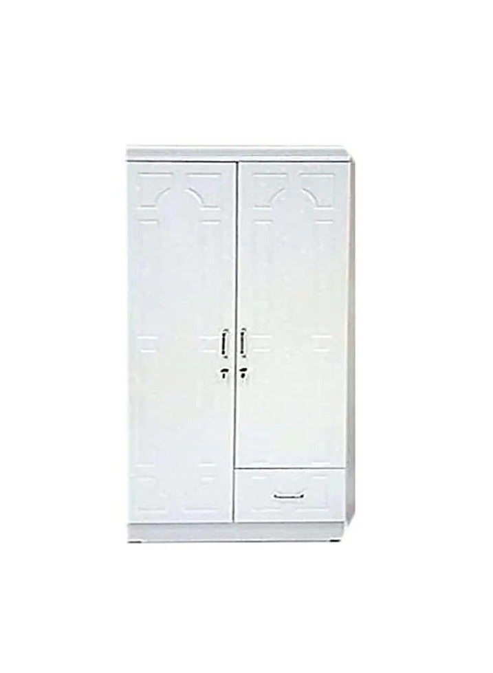 جالاكسي ديزاين خزانة ببابين من تصميم فيفيد، باللون الأبيض – 180 × 80 × 45 سم - Image 1