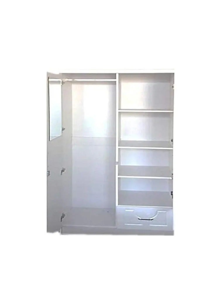 جالاكسي ديزاين خزانة ببابين من تصميم فيفيد، باللون الأبيض – 180 × 80 × 45 سم - Image 2