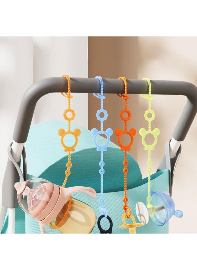 ECVV 4 Pack Toy Safety Straps for Baby Silicone Adjustable Baby Tether Pacifier Clips Stretchable Sippy Cup Straps Baby Toy Clips for Strollers, High Chair, Cribs, Bags, Car Seat - pzsku/Z8DEA1DA8B342538B148FZ/45/_/1738147095/9c87ee45-59a1-42d8-94b6-0c26e3523ec1