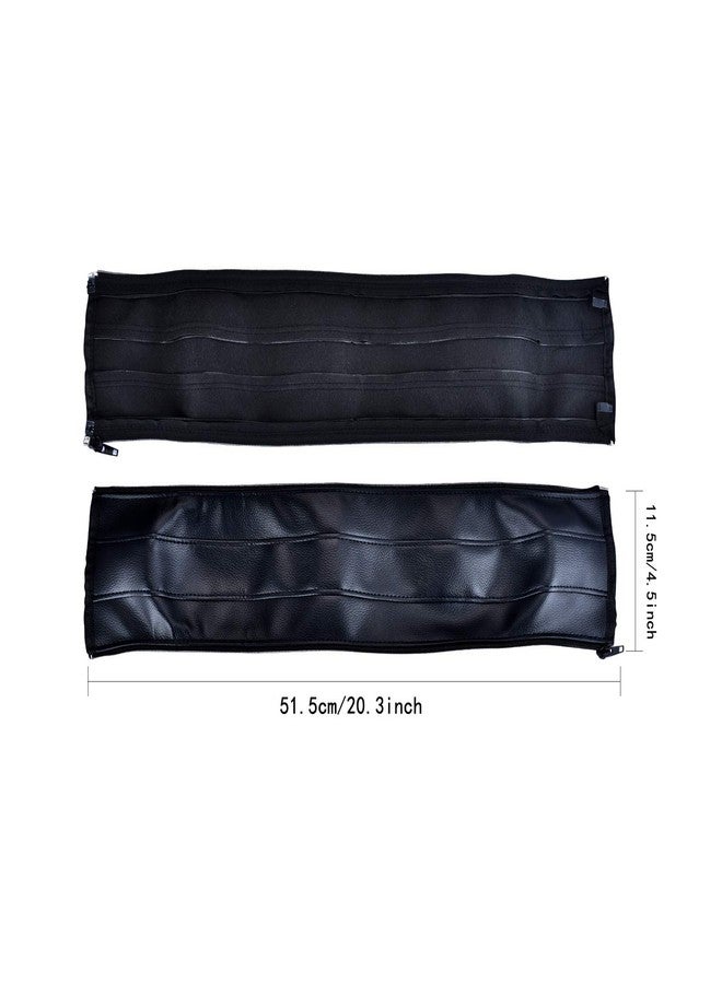 DAYSTART Universal Stroller Handlebar Cover – PU Leather Armrest Sleeve for Baby Strollers, Dustproof and Protective Grip for Infant and Toddler Prams, Black - Image 2