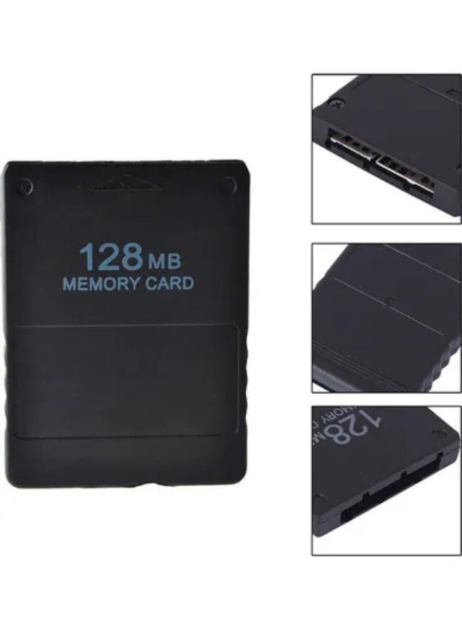 عصا حفظ بيانات لعبة بطاقة الذاكرة سعة 128 ميجابايت لوحدة تحكم ألعاب Sony PlayStation 2 - Image 1