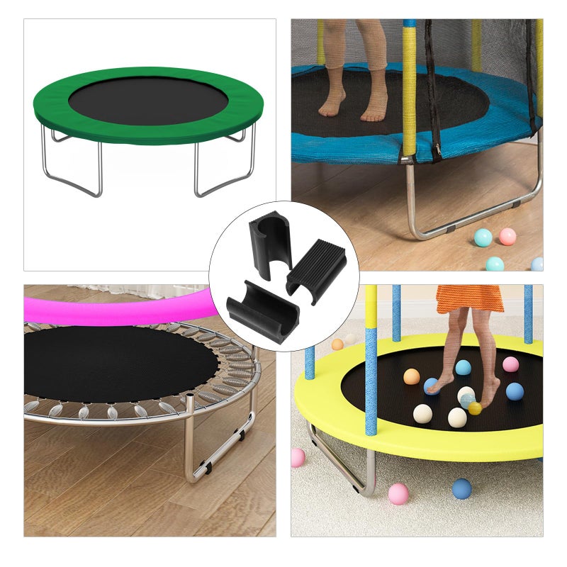 50Pcs Black Chair Feet Protectors 19mm Anti Skid Furniture Pads for Trampoline Legs and Table Legs - Image 4
