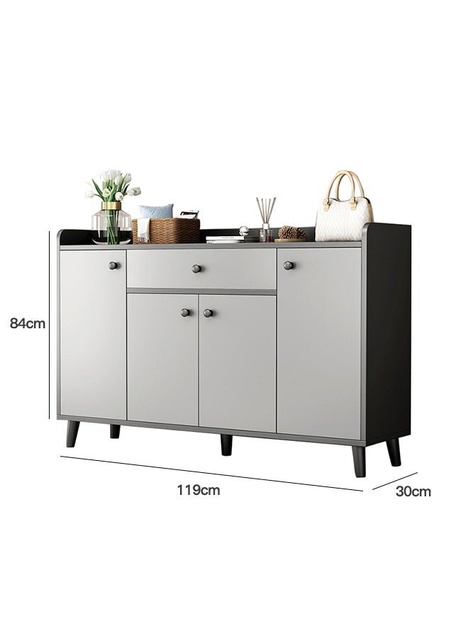 MUZIIHE - Modern Multi-Level Shoe Cabinet Multi Purpose Entryway Shoes Storage Cabinet - Image 1