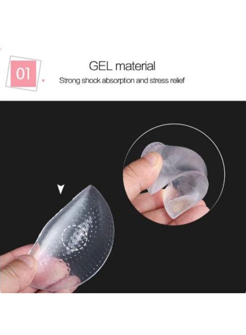 ارواق 1 زوج أقواس تقويم العظام قوس دعم نعل القدم هدفين أقدام مسطحة النعال تخفيف الألم أحذية تقويم العظام وسادة العناية بالقدم هلام السيليكا - Image 2