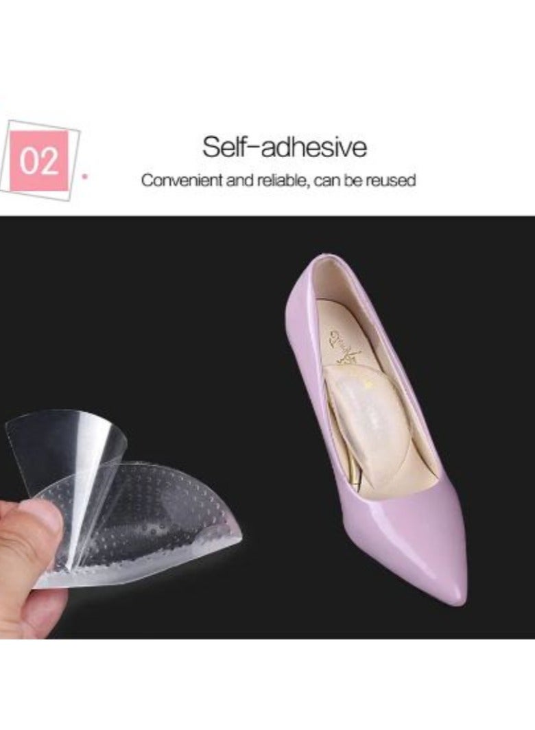 ارواق 1 زوج أقواس تقويم العظام قوس دعم نعل القدم هدفين أقدام مسطحة النعال تخفيف الألم أحذية تقويم العظام وسادة العناية بالقدم هلام السيليكا - Image 3