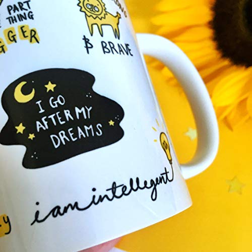 DAYS Cup of POSITIVI-Tea, Motivational Mug Motivational Quote Printed Coffee Mug and Tea Cup for Gift to Friend, Brother Fathers Daughter - Image 4