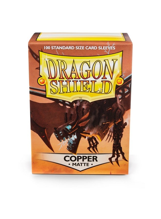 Arcane Tinmen Dragon Shield | Standard Size Card Matte Sleeves | 100 CT - Smooth & Tough Premium TCG Sleeves | Compatible with Pokemon, Flesh & Blood, One Piece & Magic The Gathering | Copper Matte - Image 1