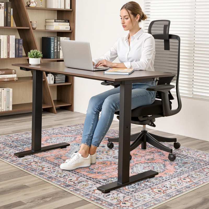 Anidaroel 36"x48" Chair Mat for Hardwood Floor/Tile Floor, Desk Chair Mat for Home Office, Under Desk Rug for Rolling Chair, Anti-Slip Office Rugs for Rolling Chairs, Large Floor Protector Rug - Image 2