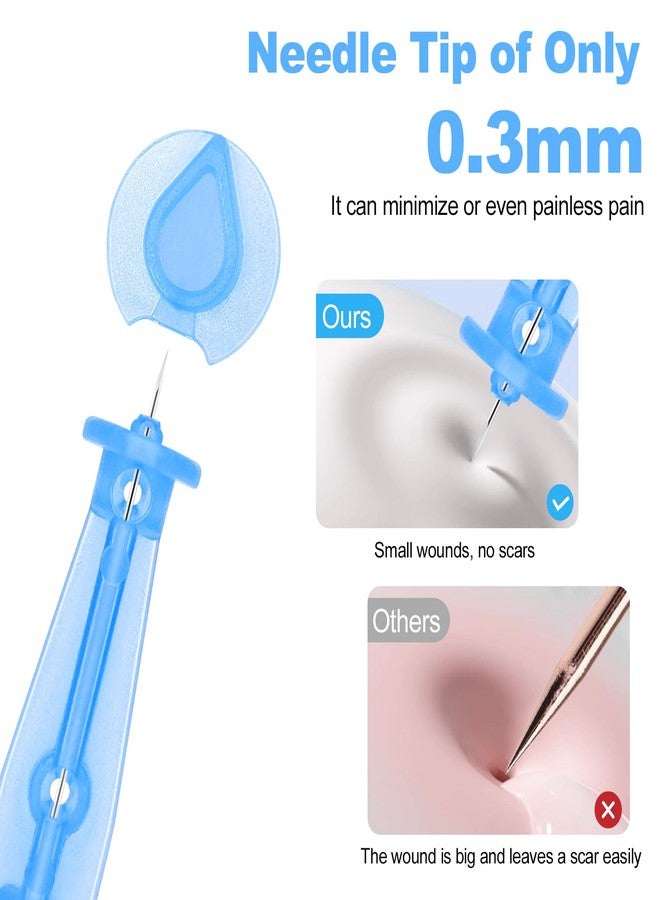 Refesta 50PCS Disposable Acne Needle & 72 Dots Pimple Stickers - Ultrafine Pimple Popper Needle - Image 3