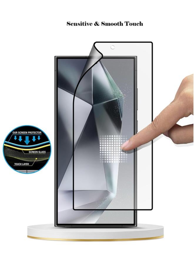 بروماس غطاء حماية شاشة PROMASS 11D Nano Full HD مقاوم للانفجار لهاتف Samsung Galaxy S24 Ultra 2024 - ملمس ناعم ومضاد لبصمات الأصابع وخالٍ من الفقاعات - Image 3