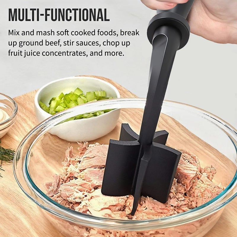Febvao Meat Chopper,Ground Beef Meat Masher,Ground Beef Chopper Tool,Hamburger Smasher Tool,Plastic Meat Spatula Chopper,Meat Separator Kitchen Tool for Food Potato Bean - Image 4
