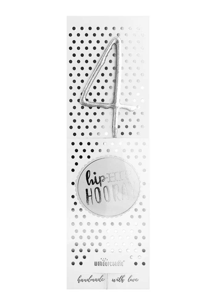 Wondercandle Silver Sparkler Candle 4