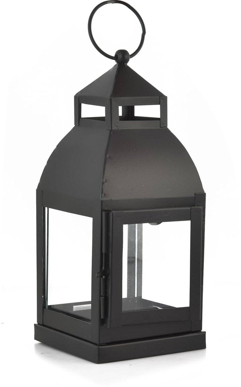 Houzzplus Handicraft Classic Style Glass Iron Lantern with One Candle IronHanging LanternLantern for Home DecorationCandle Holders for Home Decor Pack of 1 - Image 4