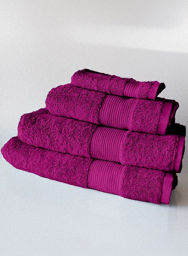 باشاهوم منشفة سادة  قطن كثيف- اللون : البنفسجي - موديل R12،  قطن 100%.